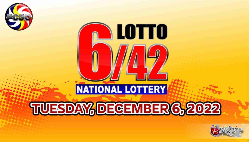 6/42 LOTTO RESULT Today, Tuesday, December 6, 2022 Official PCSO