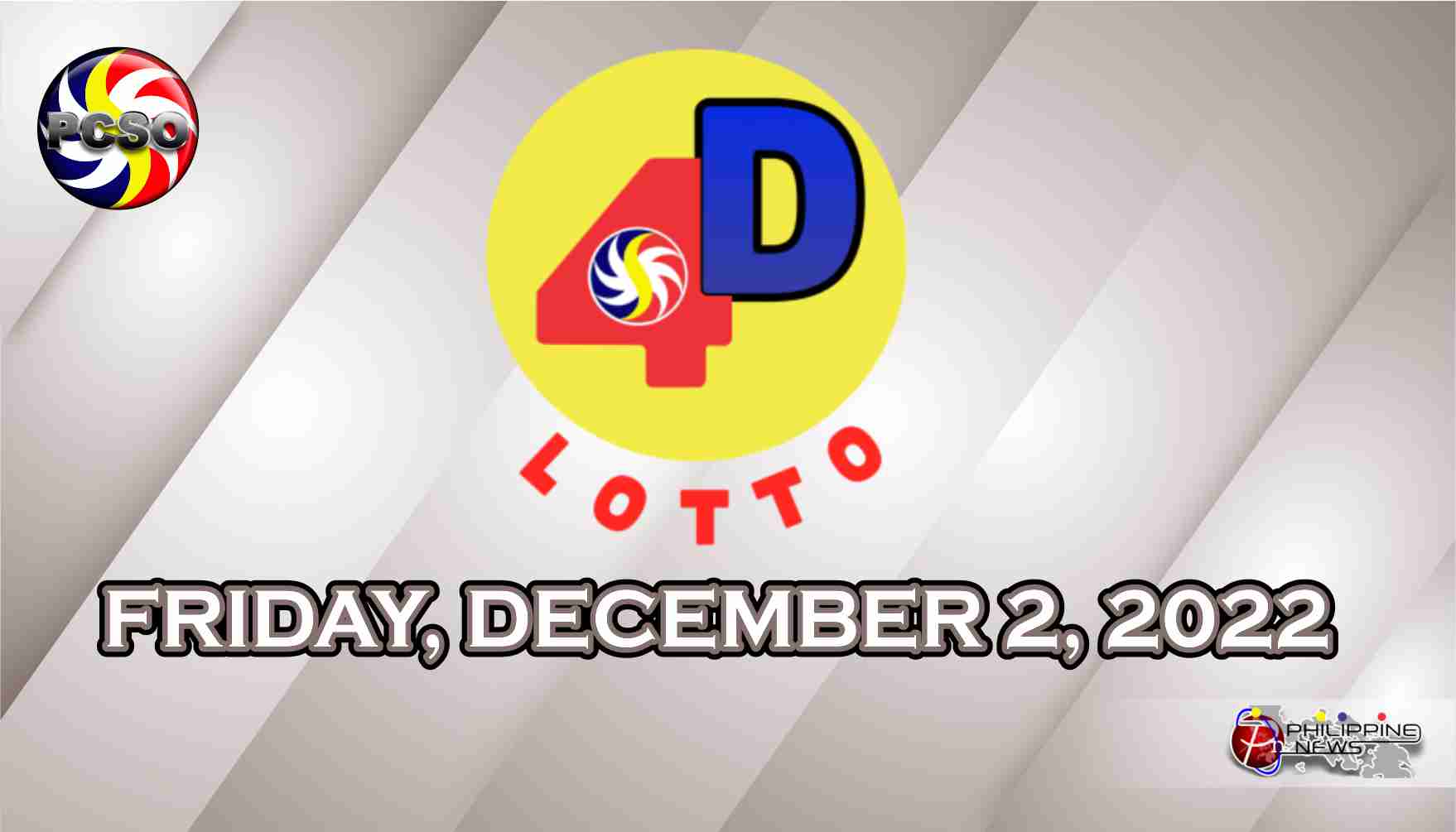 4D LOTTO RESULT Today, Friday, December 2, 2022 - Official PCSO Lotto ...