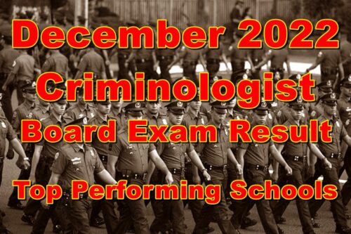 Criminologist Board Exam Result