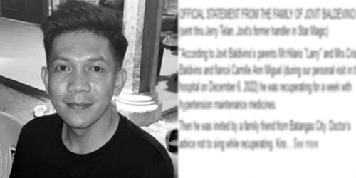 Jovit Baldivino Family Statement
