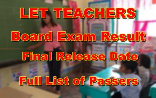 LET RESULT OCTOBER 2022