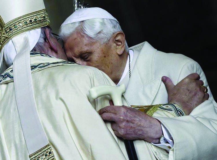 Pope Francis and Pope Emerits Benedict