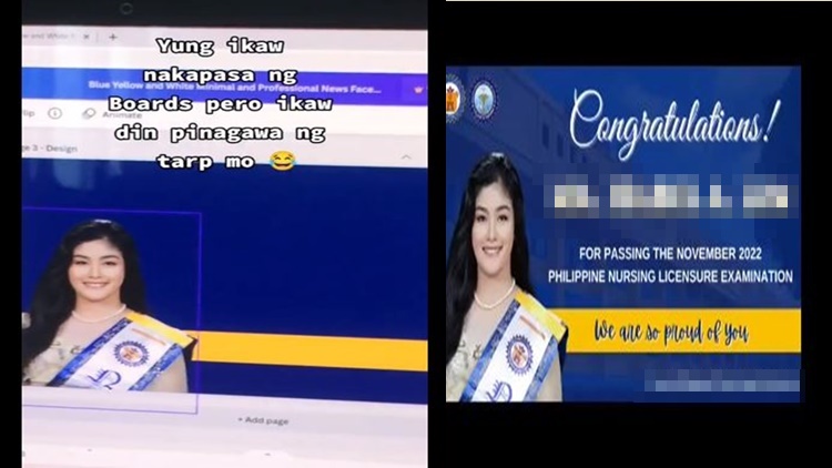 Nursing Board Exam Passer Makes Own Congratulations Tarpaulin   Nursing Passer 