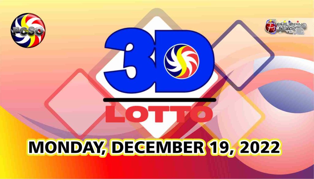 3D LOTTO RESULT Today, Monday, December 19, 2022 - Official PCSO Lotto ...