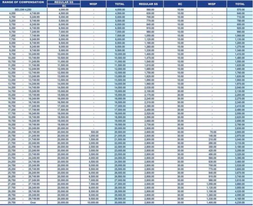 SSS Monthly Contribution Employed Members 2023 Here S A Guide On The   SSS Contribution Self Employed 500x408 