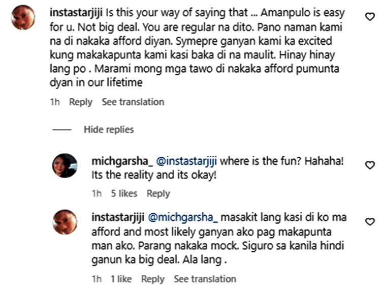 isabelle daza comment