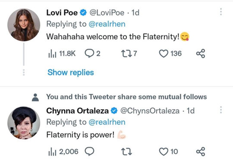 lovi poe chynna ortaleza tweet