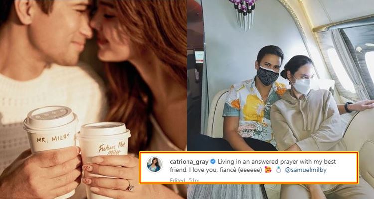 Catriona Gray and Sam Milby Announce Engagement In Sweet Posts