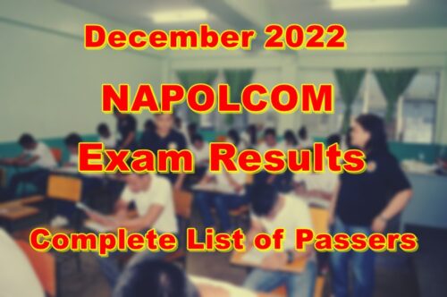 NAPOLCOM Exam Results December