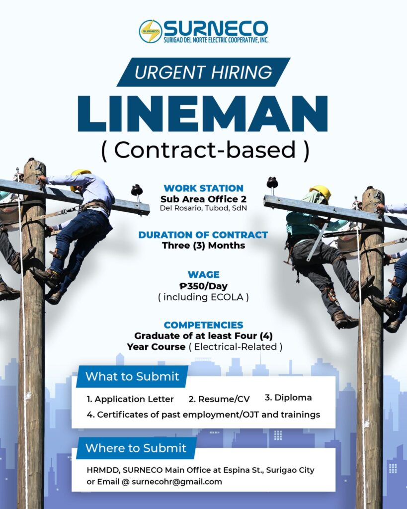 Surigao Electric Company Lineman