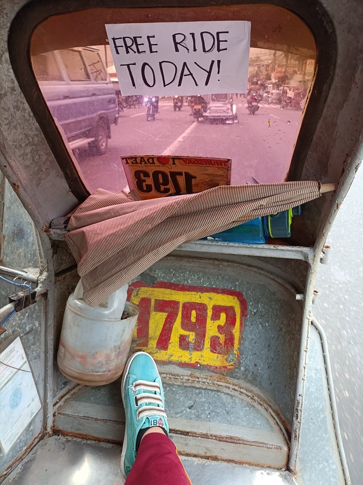 Kind Tricycle Driver