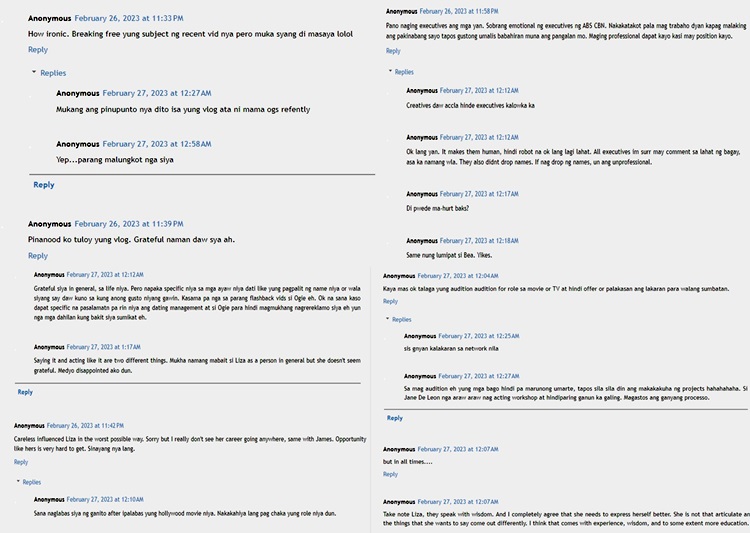 liza soberano comments