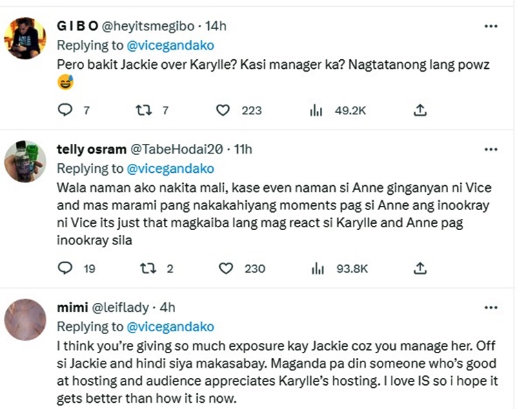 vice ganda comments