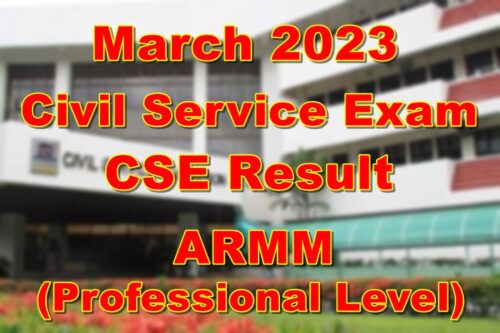 Civil Service Exam Result