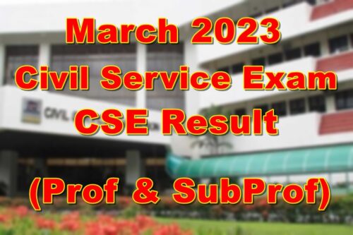 Civil Service Exam Result