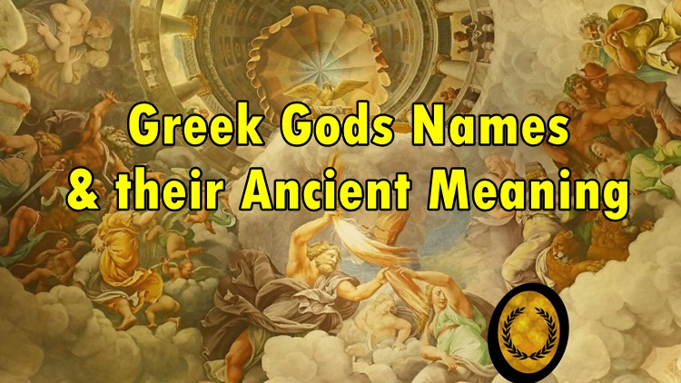 Greek Gods Names And Their Ancient Meanings List 