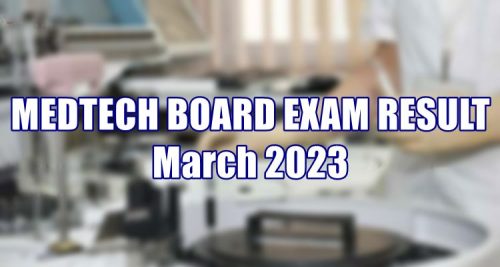 MedTech Board Exam Result