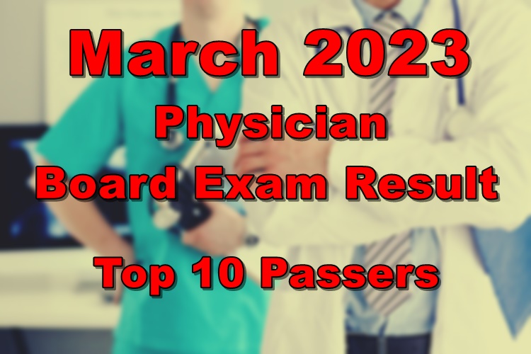 physician-board-exam-result-march-2023-top-10-passers