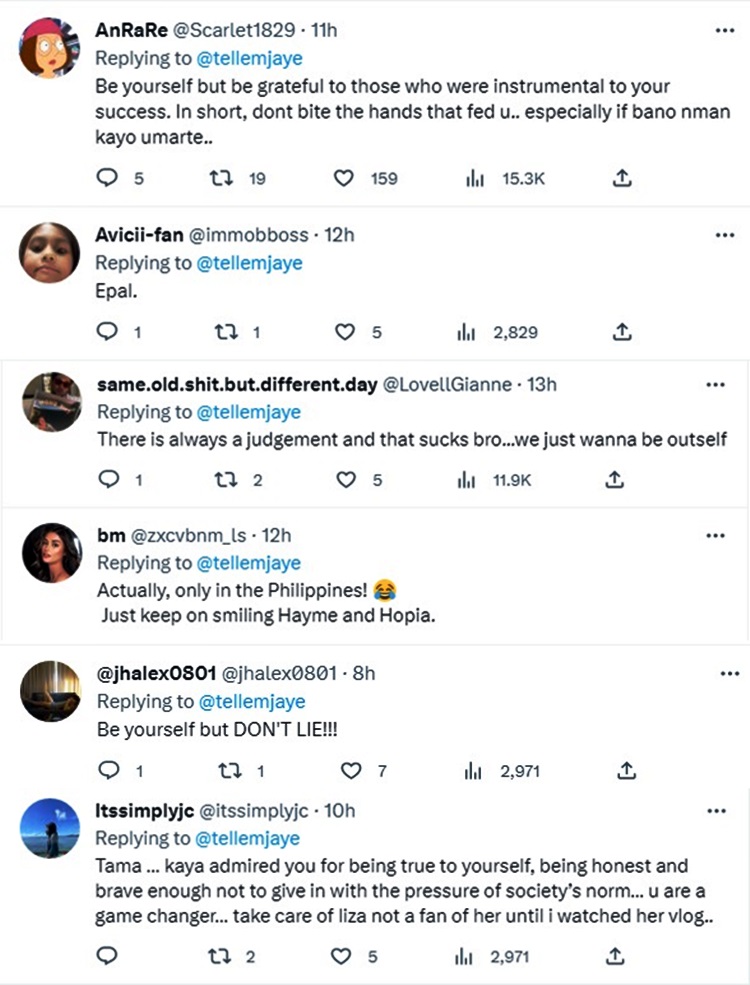 james reid comments