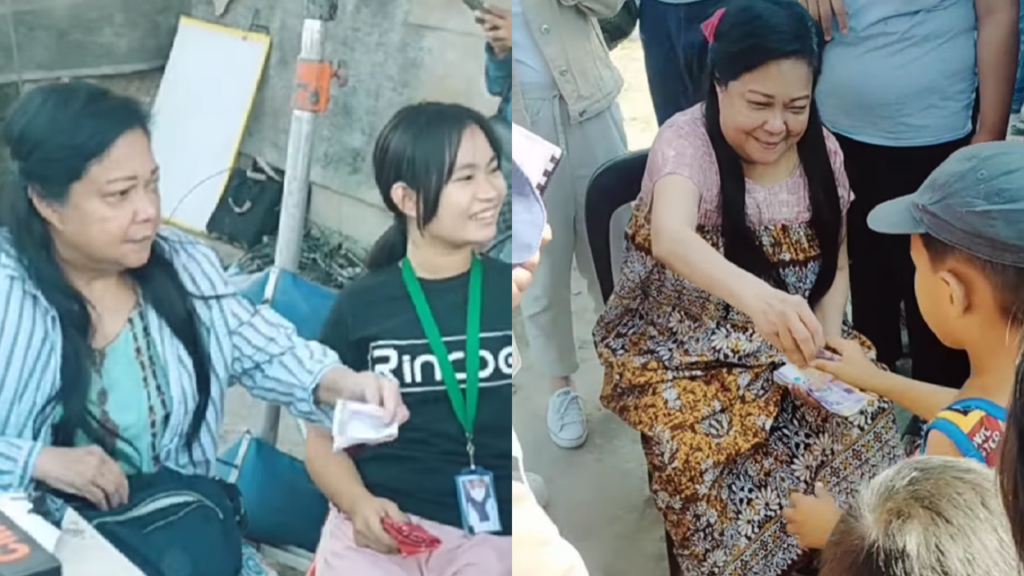 Nora Aunor Giving Cash