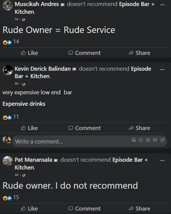 Rendon Labador Restaurant Reviews