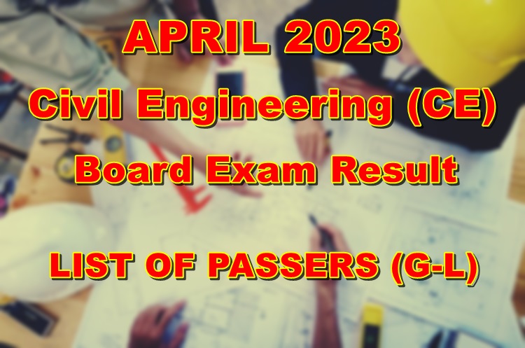 Civil Engineering Board Exam Result April 2023 2 