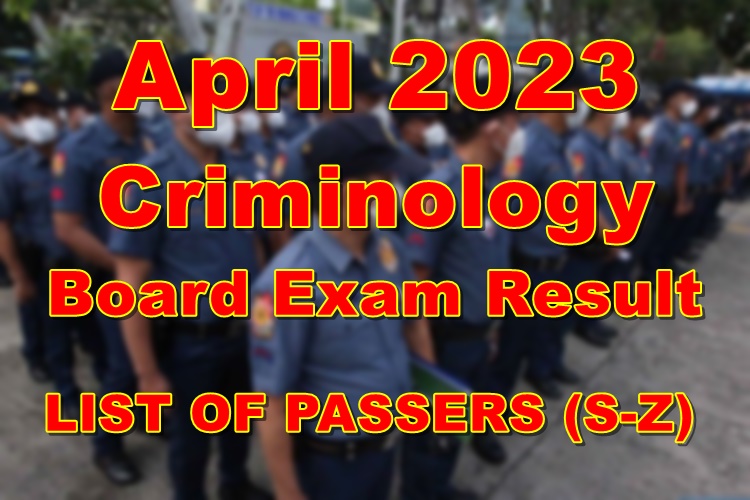 Criminology Board Exam Result 2024 List Pdf Rowe Wanids