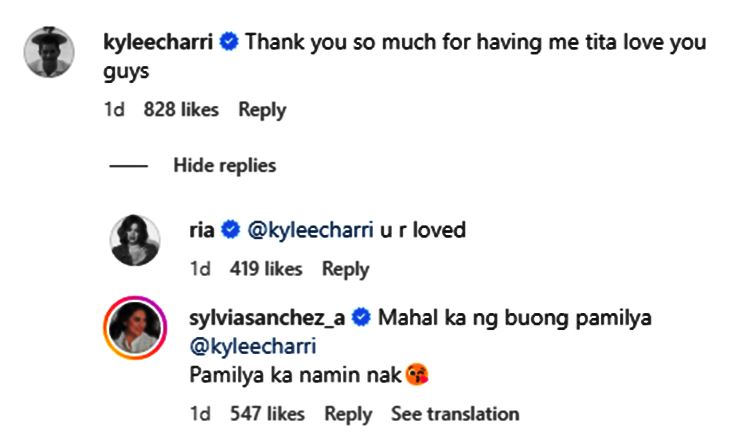 Kyle Echarri Comment