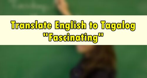 Translate English to Tagalog Fascinating