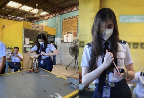Beautiful Aeronautics Student