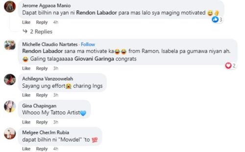 Pinoy Artist Creates Rice Art for Rendon Labador