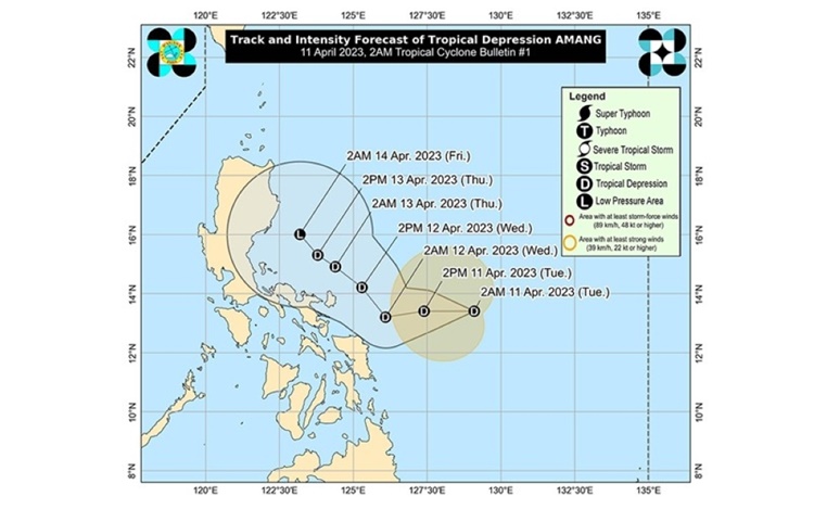 PAGASA Says LPA Develops Into Tropical Depression Amang