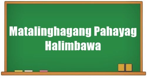 Matalinghagang Pahayag Halimbawa