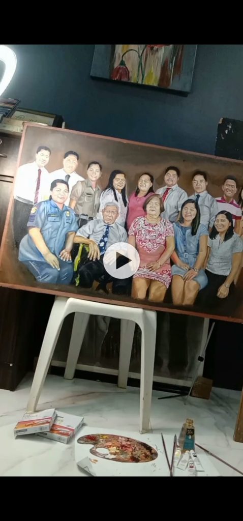 Painter Teacher Burns Artwork