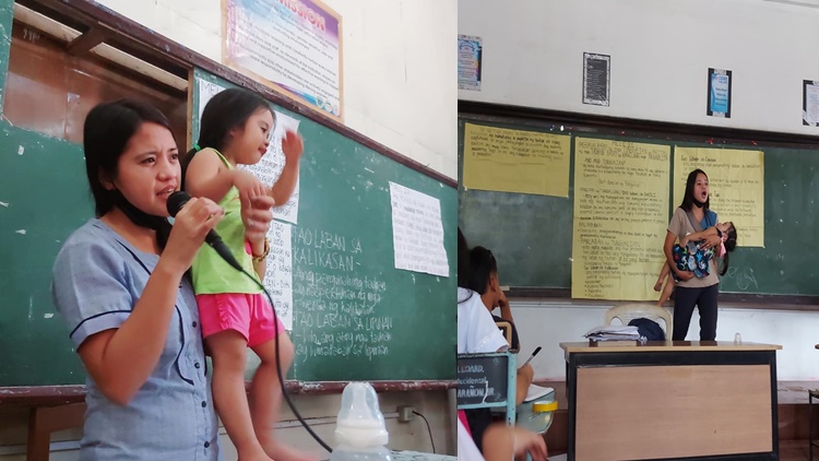 Teacher in Negros Occidental Continues Teaching Despite Carrying Her Child