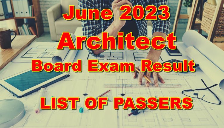 Architect Board Exam Result June 2023 1 