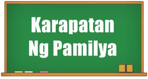 Karapatan Ng Pamilya