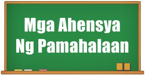 Mga Ahensya Ng Pamahalaan