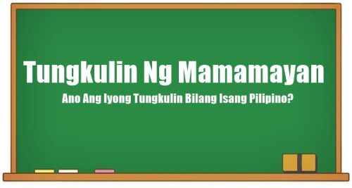 Tungkulin Ng Mamamayan