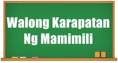 Walong Karapatan Ng Mamimili