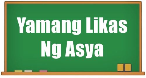 Yamang Likas Ng Asya