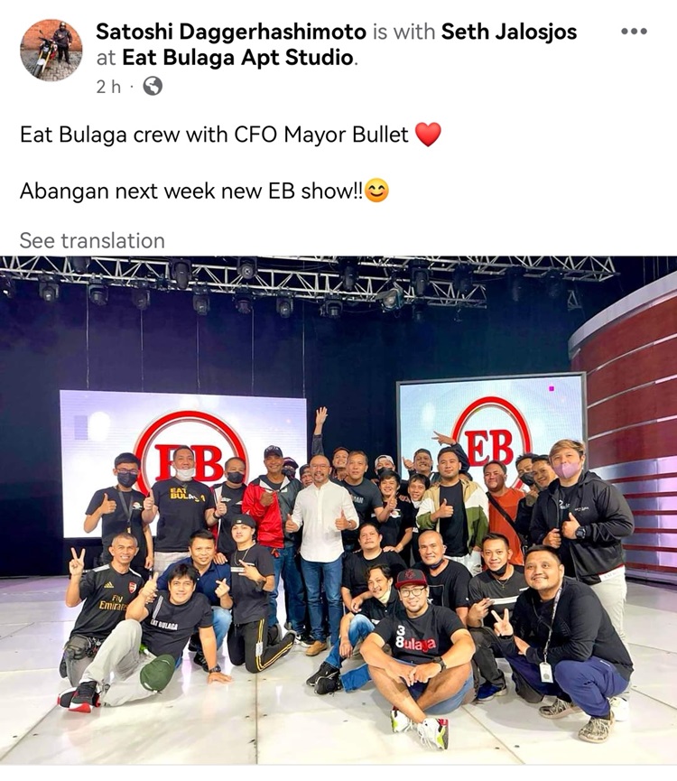 Bullet Jalosjos Photo W New Eat Bulaga Crew Rumored Hosts Revealed