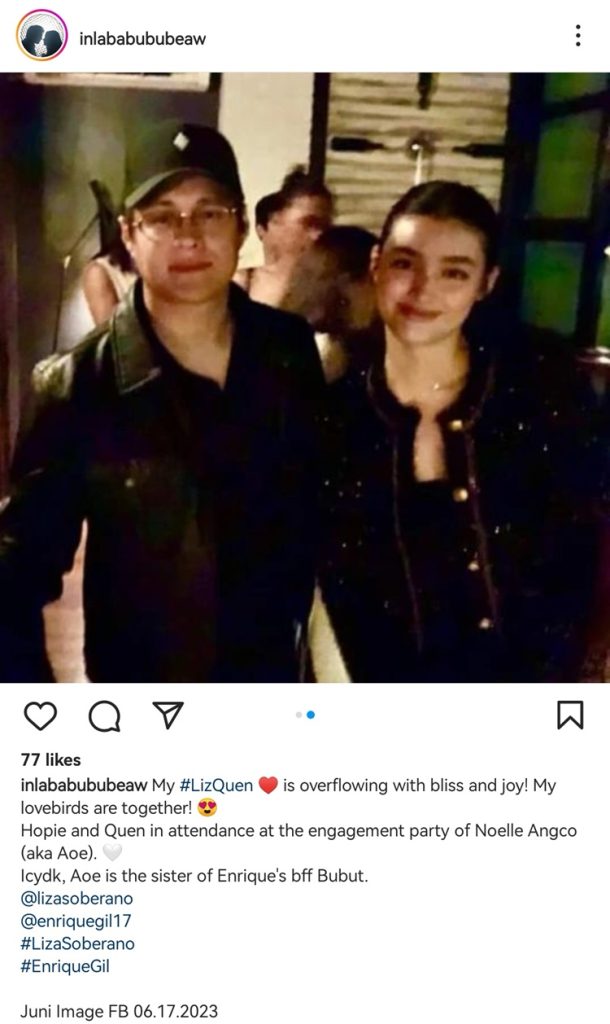 liza soberano enrique gil