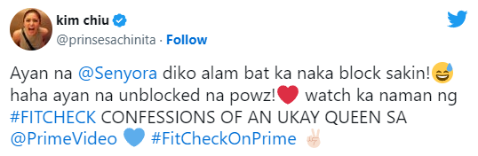 Kim Chiu Unblocked Senyora
