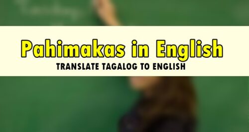 Pahimakas in English