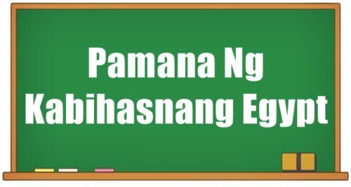 Pamana Ng Kabihasnang Egypt