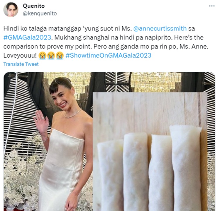 Anne Curtis Reacts To Her GMA Gala 2023 Gown's Lumpia Meme