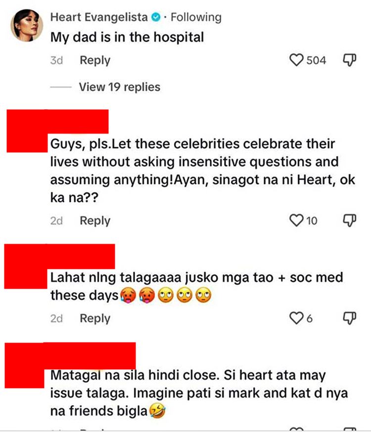 Heart Evangelista Comment