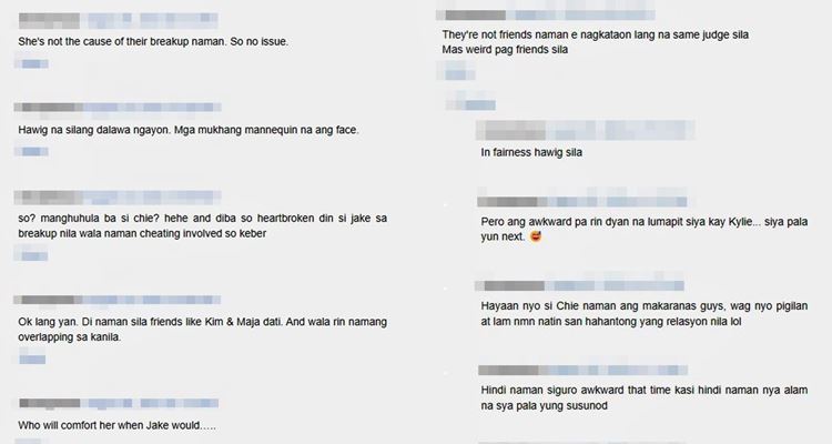 Kylie Verzosa and Chie Filomeno Comments