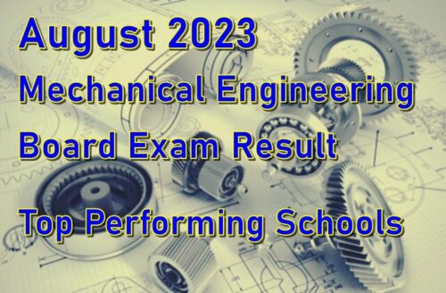 Mechanical Engineering Board Exam Result August 2023